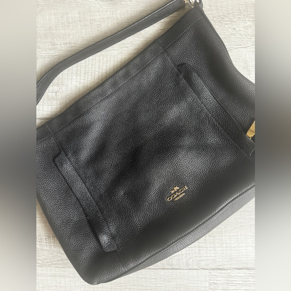 Black Leather Coach